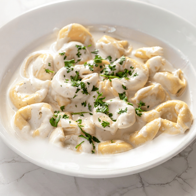 Tortellini Alfredo.