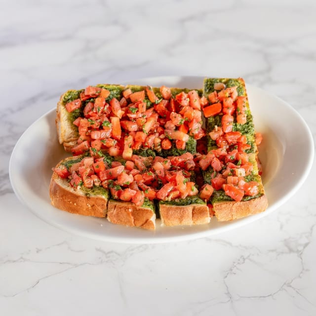 Pesto Bruschetta.