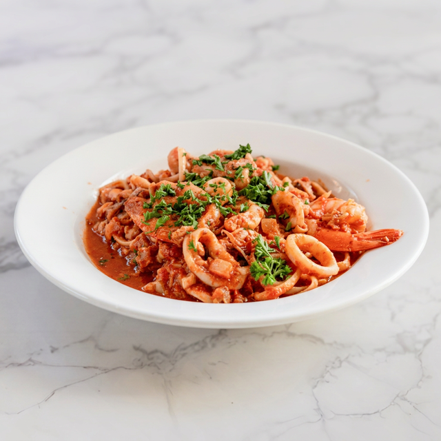 Kelly's Seafood Pasta.